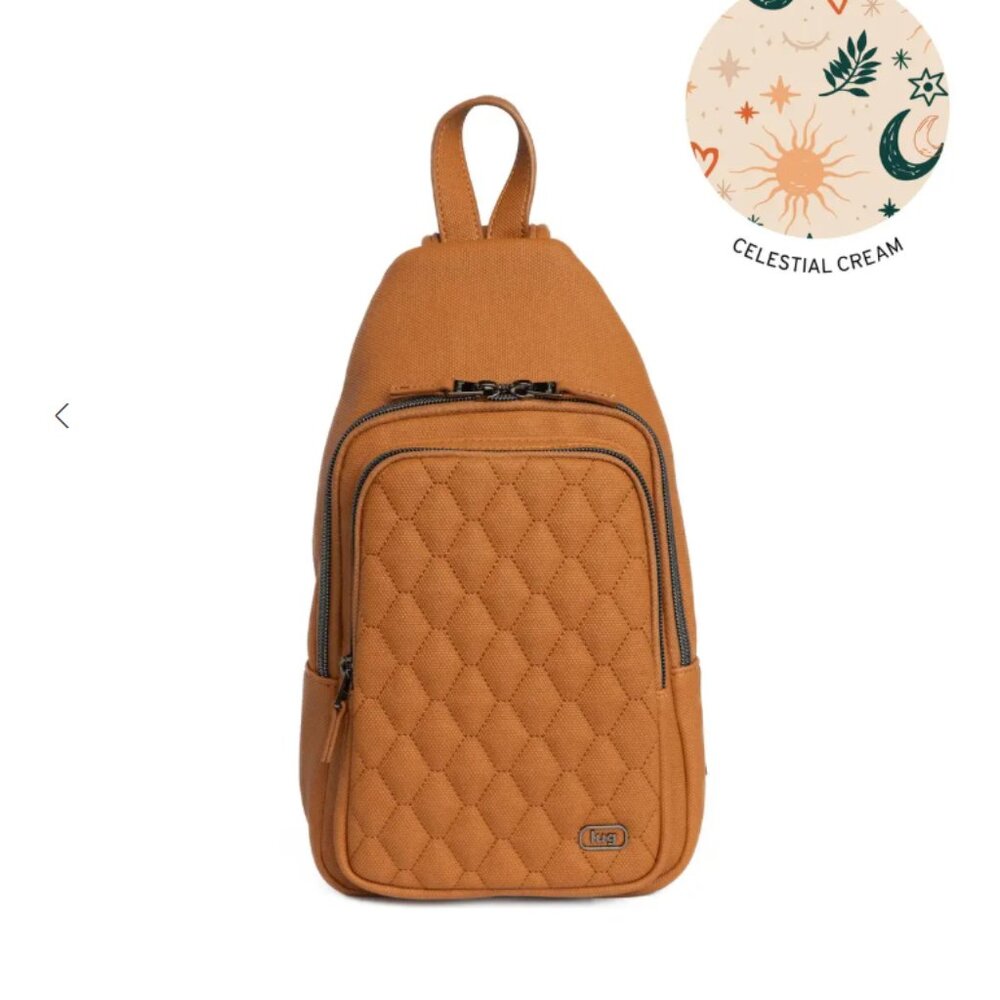 LUG Scurry Matte Luxe VL Sling Bag CAPPUCCINO BNWT